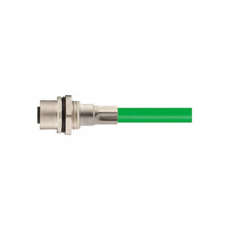 Connecteur femelle M12, 4 pol., codage D IP67, 4A, blindé